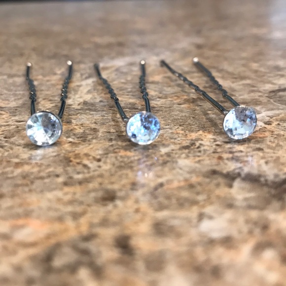 Accessories 3 Jeweled Hair Pins Poshmark